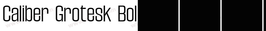 Caliber Grotesk Bol字体转换
